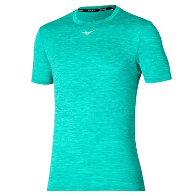 Camisa Mizuno Core Tee Hombre Verdes - Chile M617VBRNGT